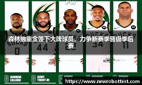 森林狼重金签下大牌球员，力争新赛季晋级季后赛