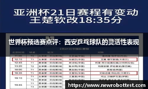 世界杯预选赛点评：西安乒乓球队的灵活性表现